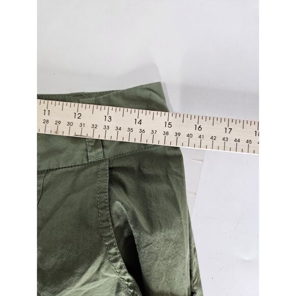 Free People FP Women'S 10 Menorca Green High Rise Waisted Crop Pants Flare Leg - Picture 7 of 9